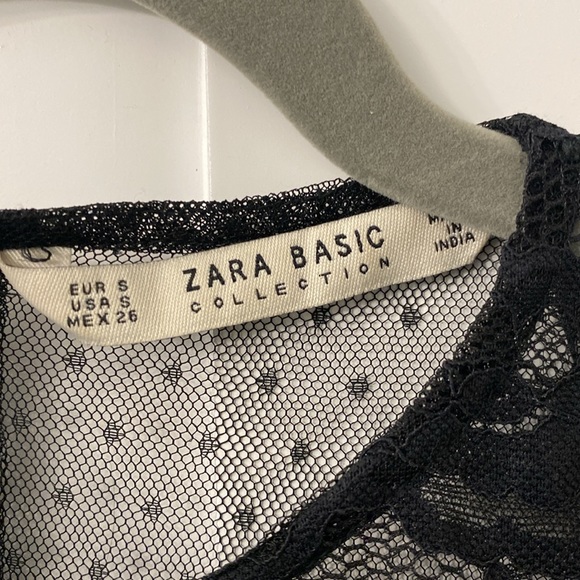 Zara sheer embroidered top - Picture 2 of 5